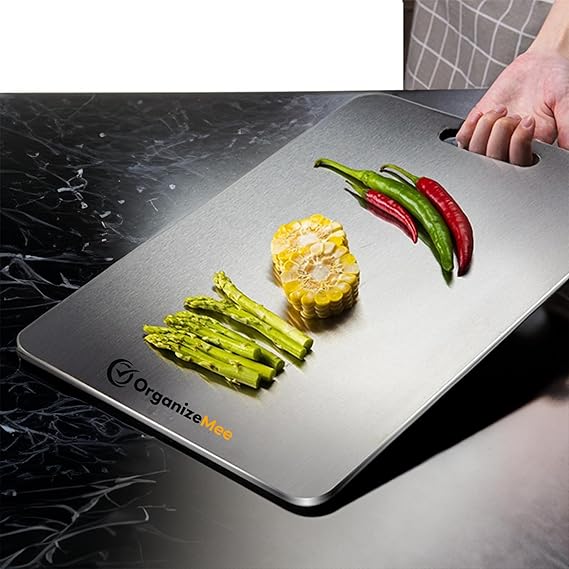 Large Stainless Steel Cutting Board for Kitchen